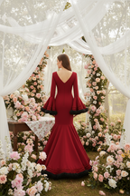 Flamenca Dress EW2 | Flamenco Dress with Black Tulle | Mialma Sevilla