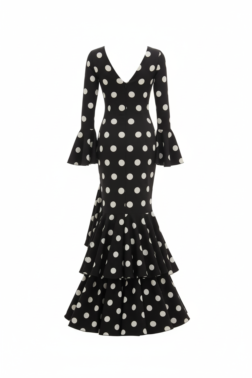 Black Flamenco Dress - Premium Versatility | Ref. M0491