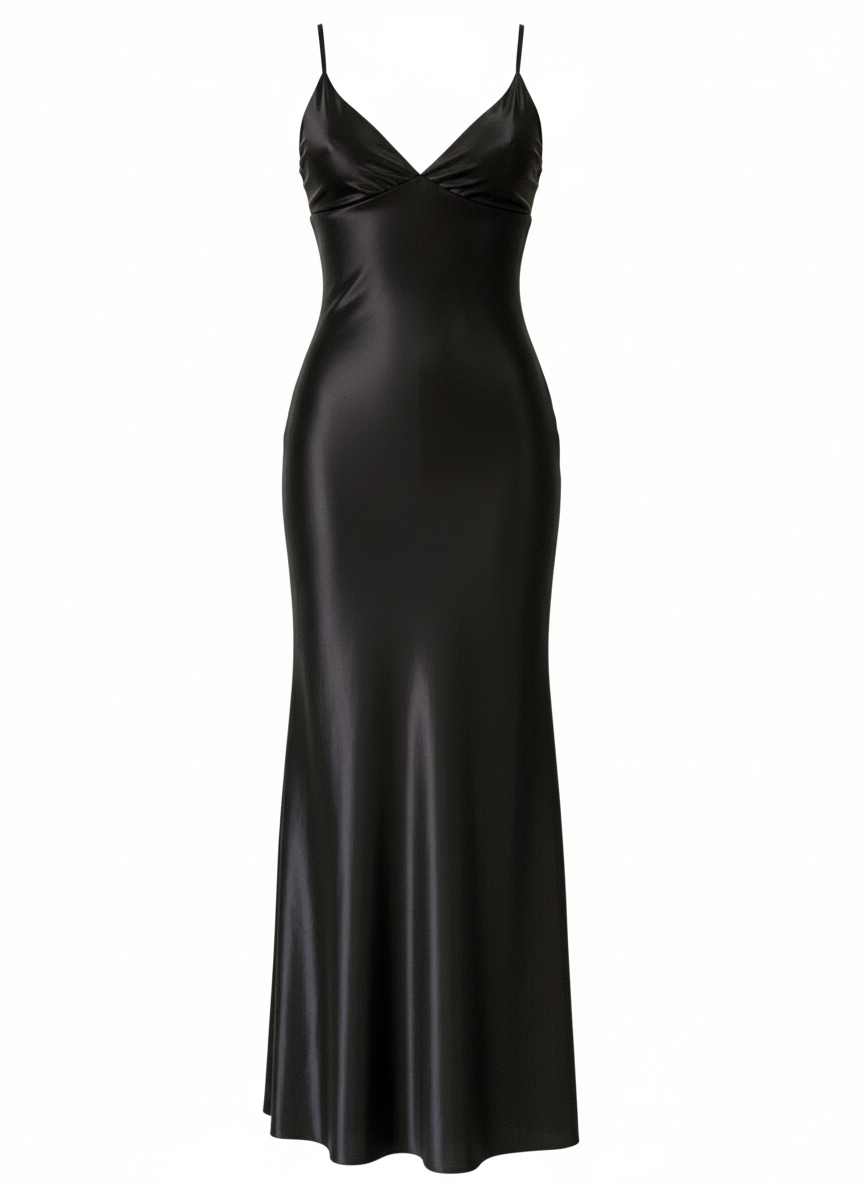 LONG BLACK DRESS 22931