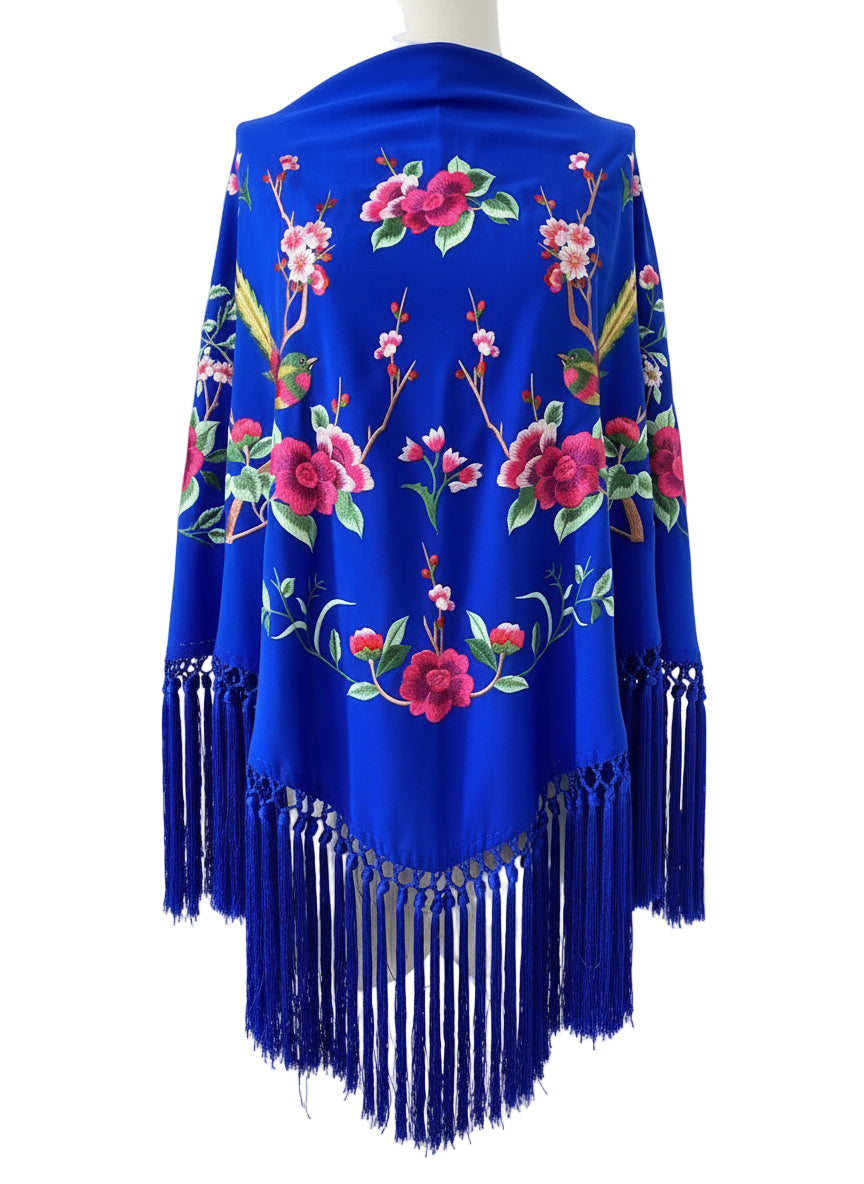 MANTÓN MT6  AZUL ELÉCTRICO CON COLOR