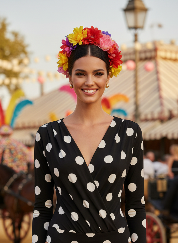 CROSSOVER BODYSUIT - BLACK - 5198E