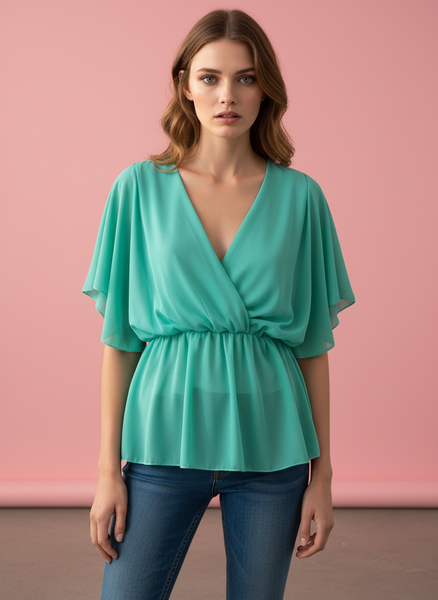 BLUSA VERDE QUIRÓFANO 7262