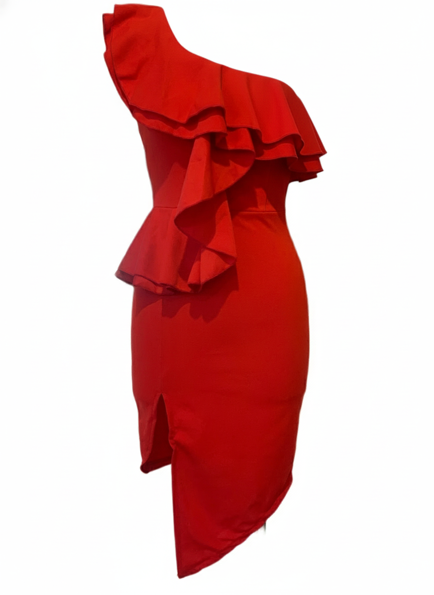 VESTIDO CORTO ROJO 23595