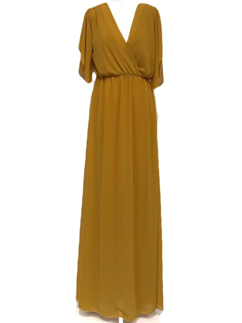 MUSTARD LONG DRESS 4883