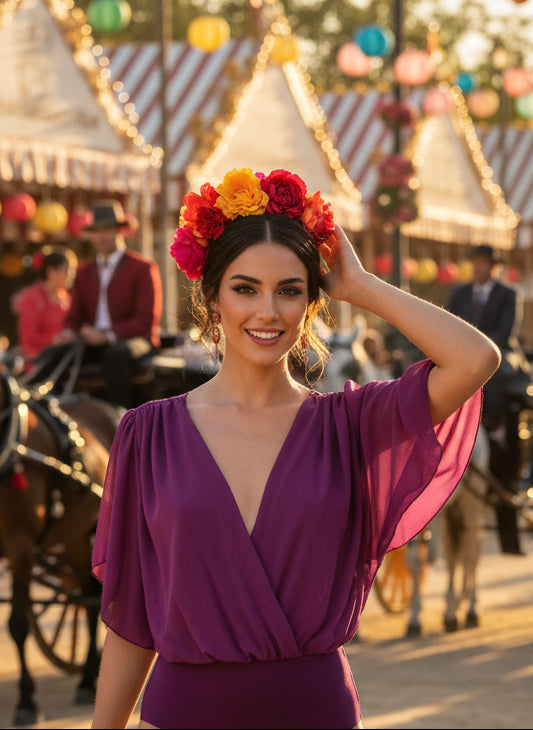 BODY MANGA CORTA - BUGANVILLA - 3686