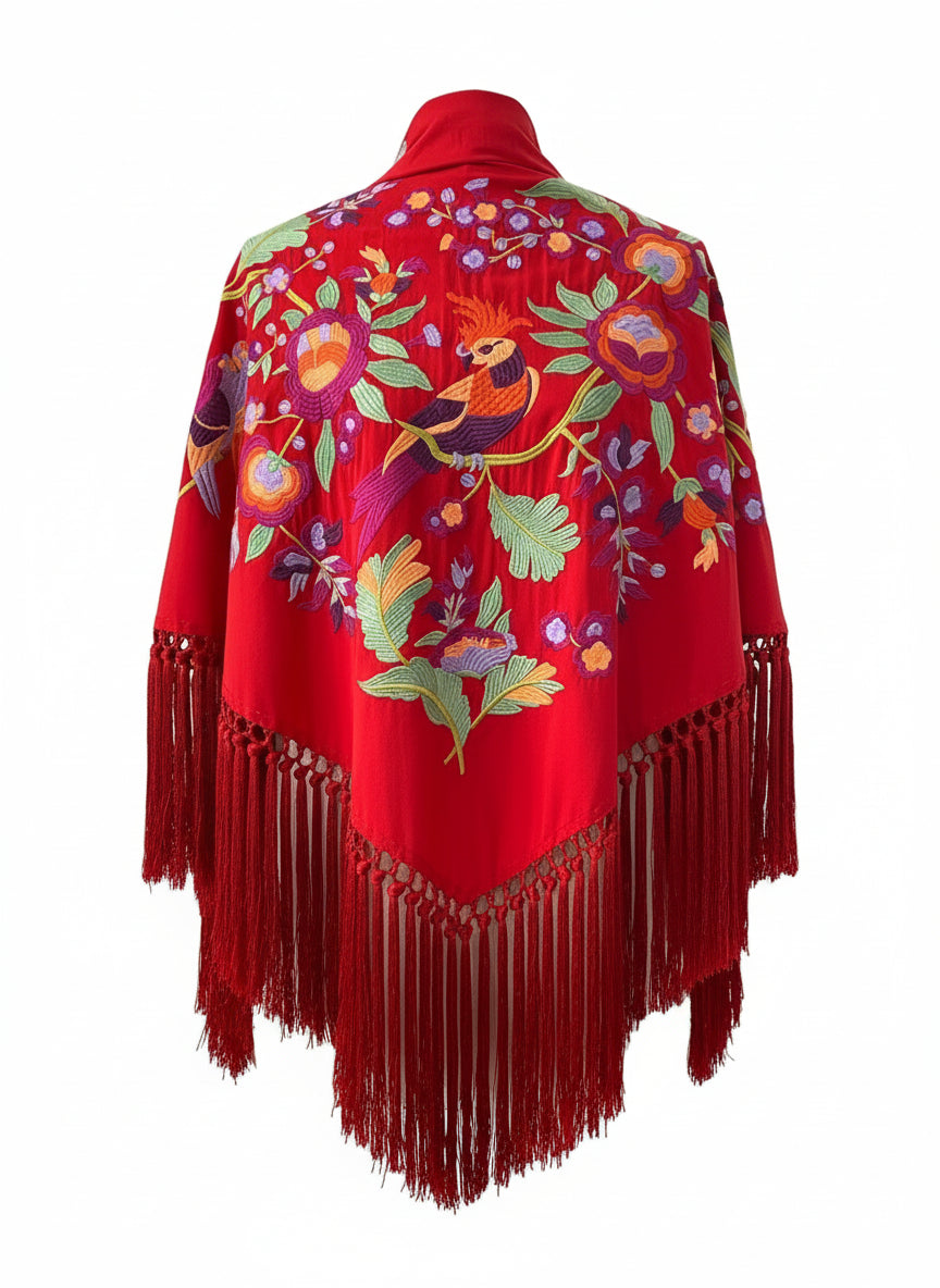 MANTÓN MT5  ROJO CON COLOR