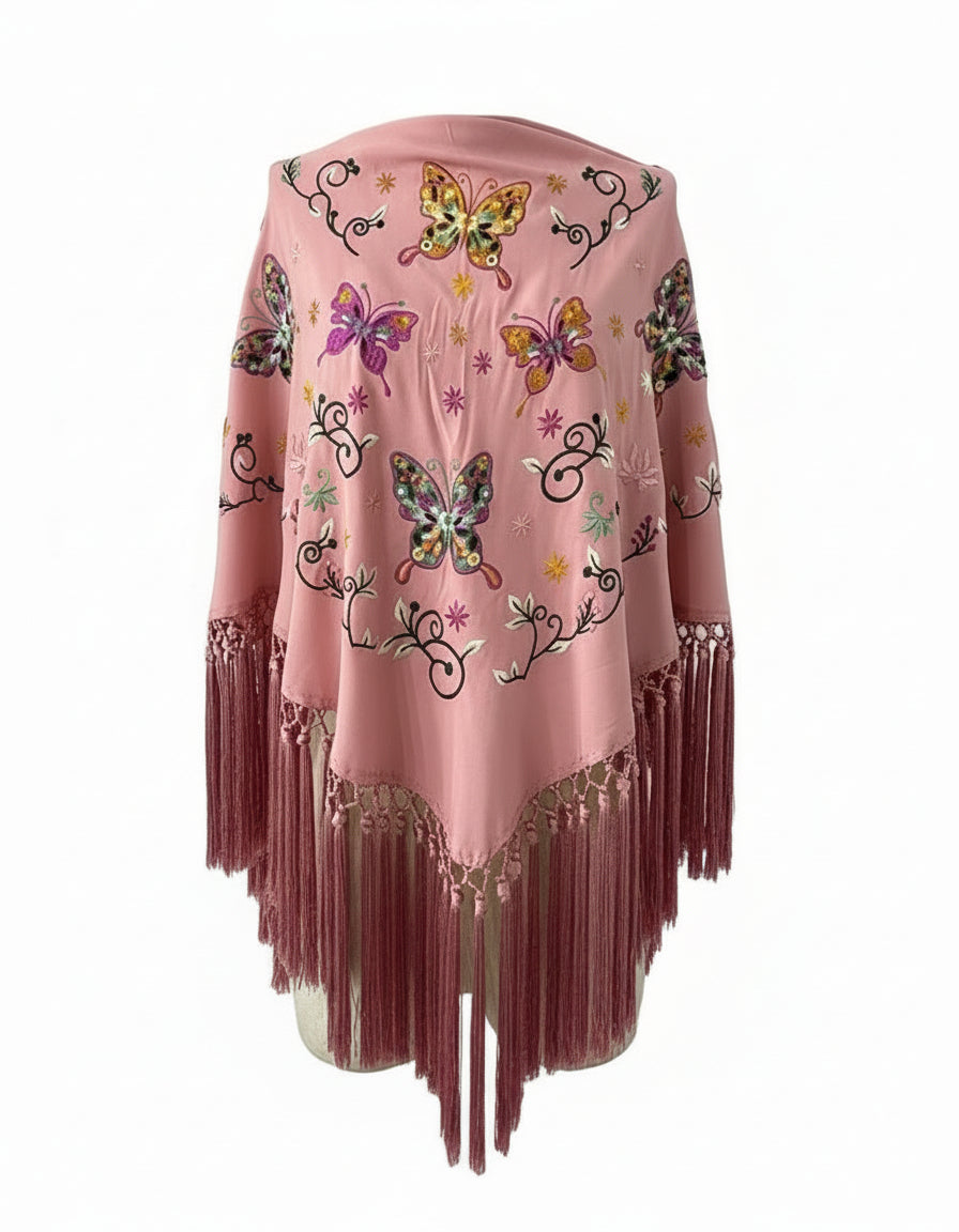 MANTÓN MT1  ROSA BEBE CON COLOR