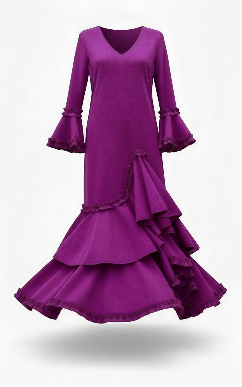 TRAJE FLAMENCA DE NIÑA  BUGANVILLA KL501