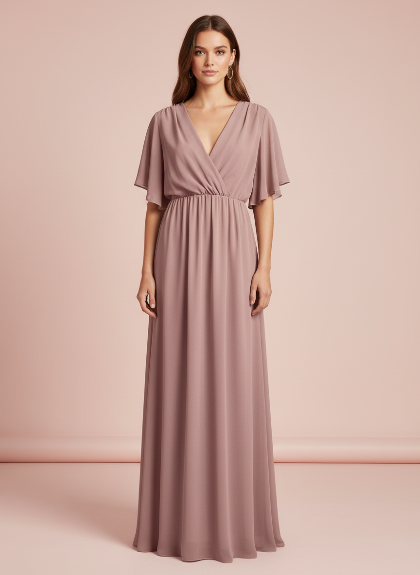 LONG DRESS - PINK - 4883