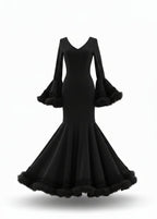 Flamenca Dress EW2 | Flamenco Dress with Black Tulle | Mialma Sevilla