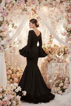Flamenca Dress EW2 | Flamenco Dress with Black Tulle | Mialma Sevilla