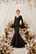 Flamenca Dress EW2 | Flamenco Dress with Black Tulle | Mialma Sevilla