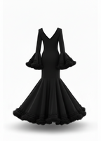 Flamenca Dress EW2 | Flamenco Dress with Black Tulle | Mialma Sevilla