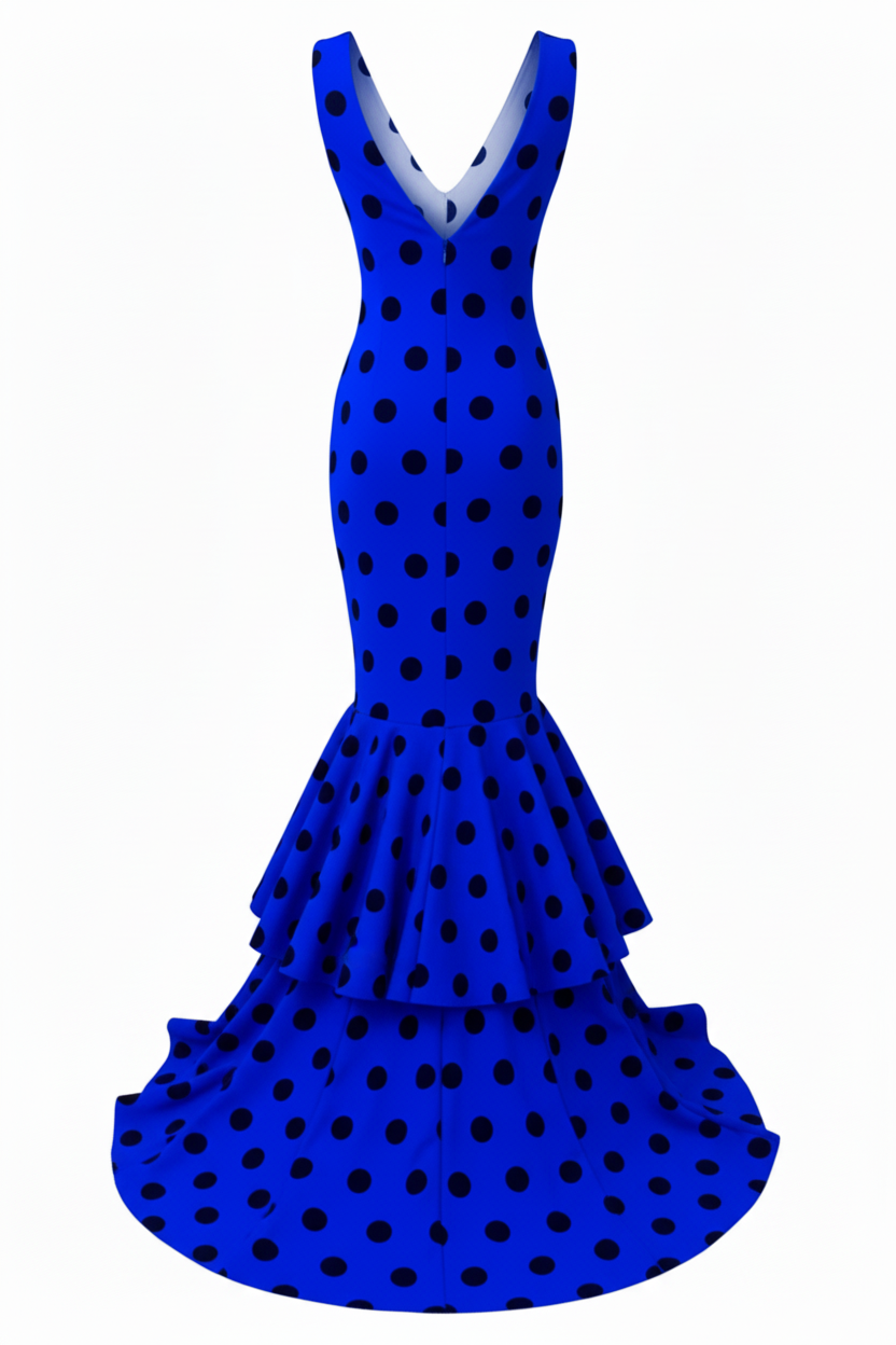 Electric Blue Flamenco Dress - Modern Style | Ref. M0492