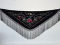 Mantoncillo Triangular Negro con color 150cm | Ref. MT7