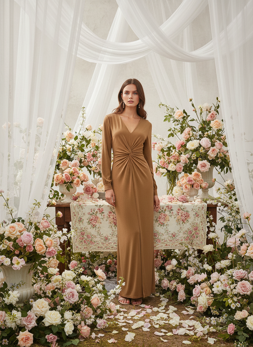 Vestido Largo Maquillaje 5046 | EMMA WU DESIGN