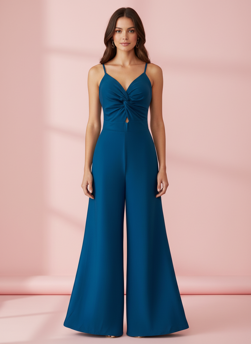 MONO LARGO ELÁSTICO BRILLANTE - AZUL PETRÓLEO - 6243