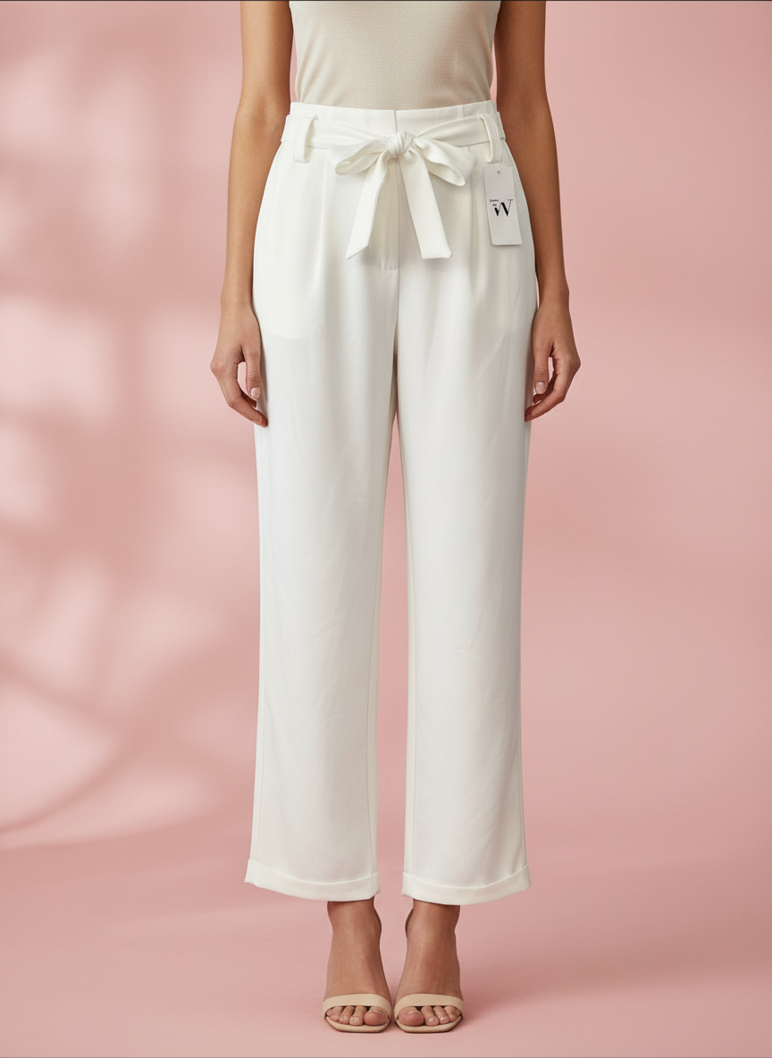 PANTALÓN PATA ELEFANTE BLANCO 2090