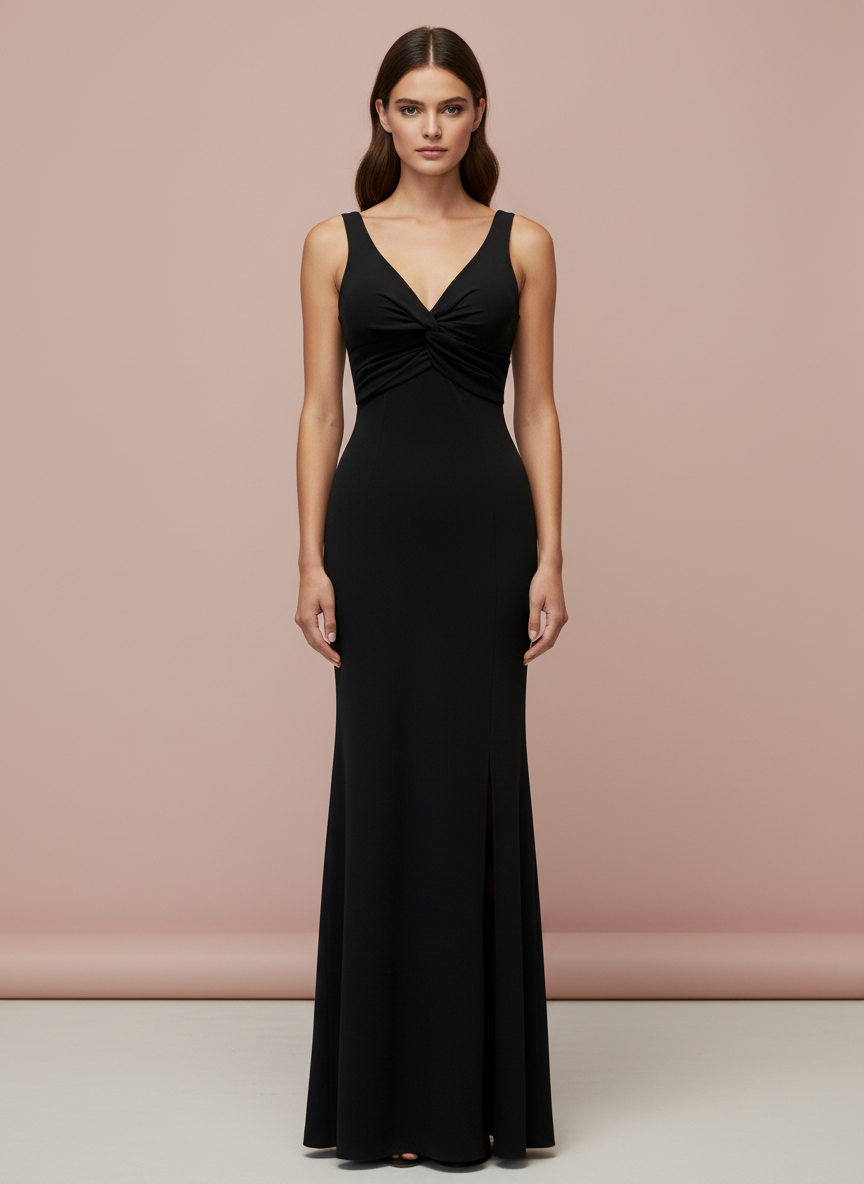 LONG BLACK DRESS 22287