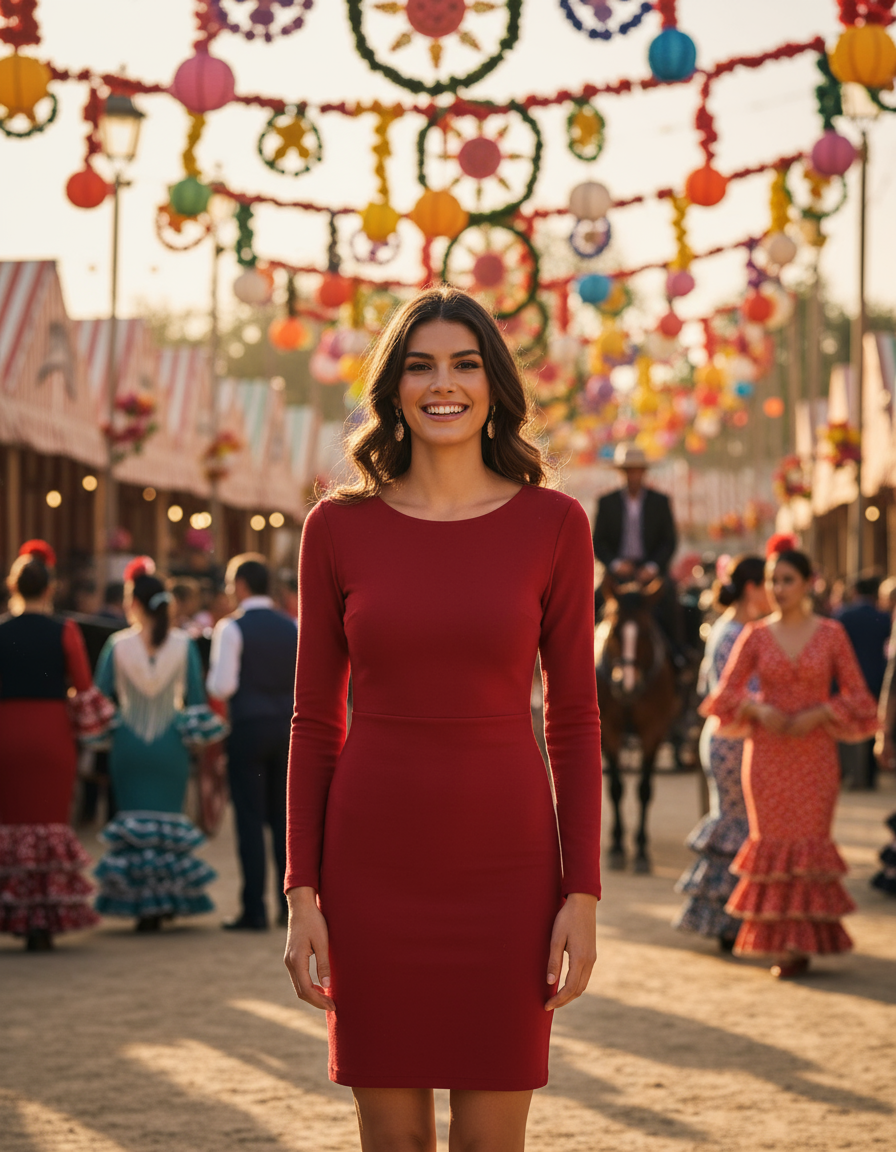 VESTIDO CORTO ROJO 3305