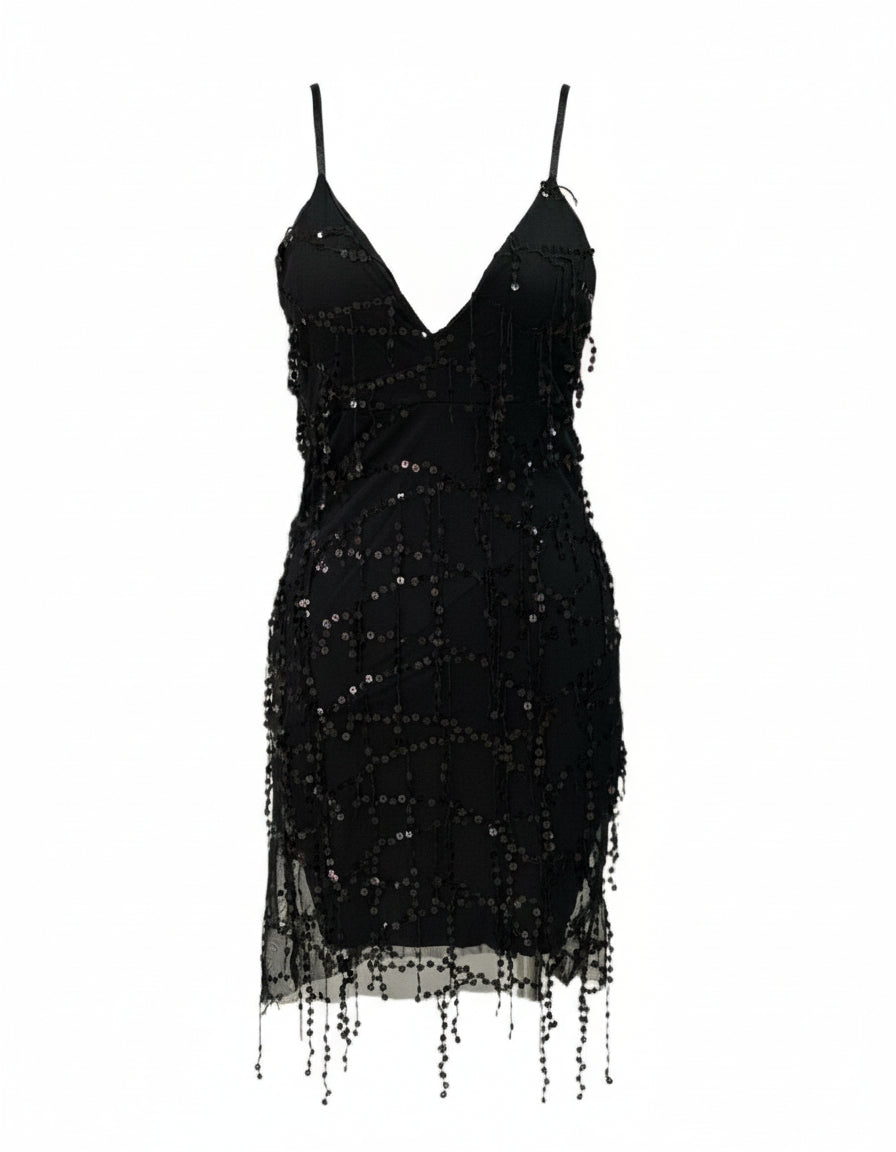 VESTIDO CORTO NEGRO 4452