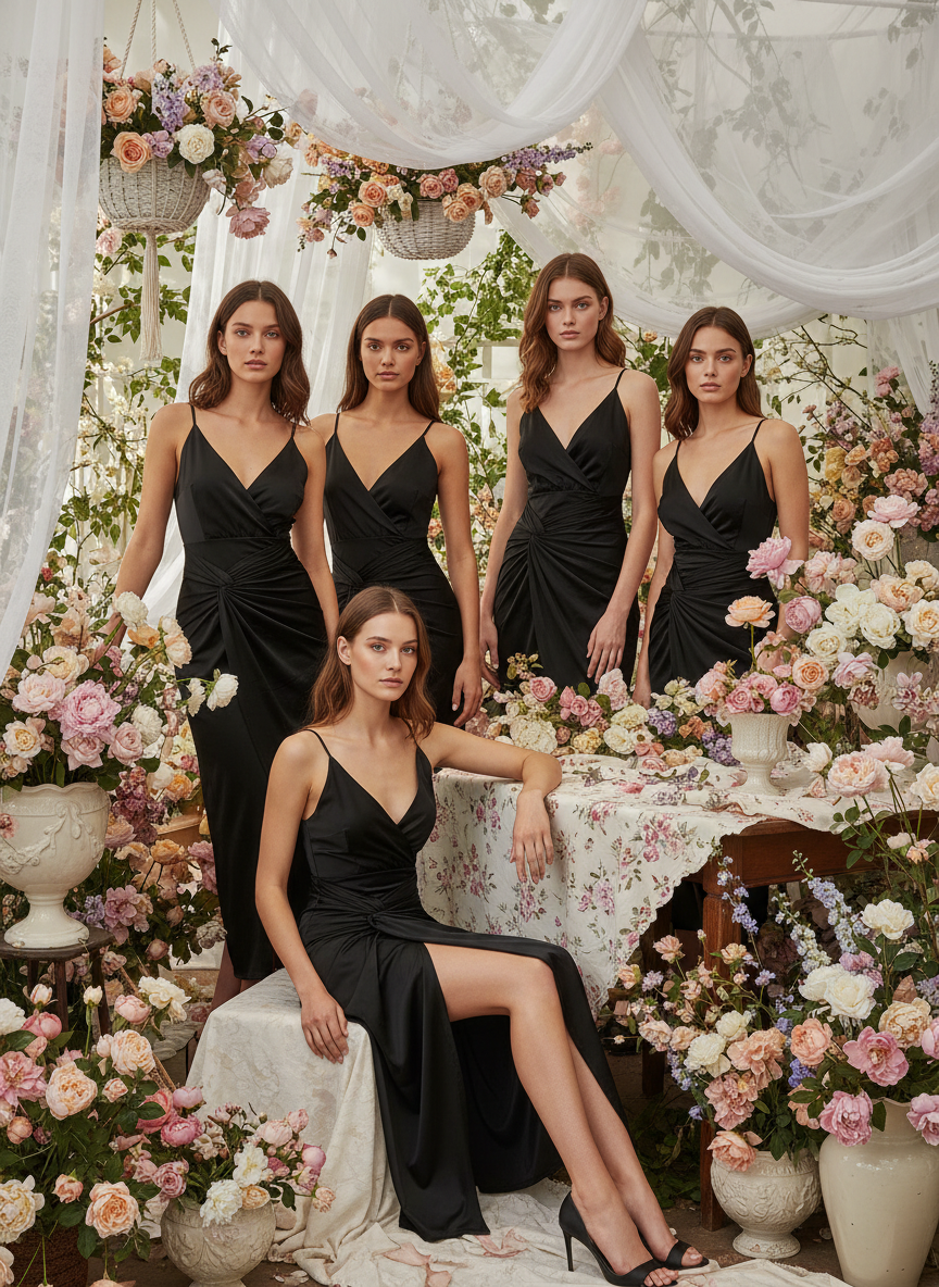 VESTIDO LARGO NEGRO 50873