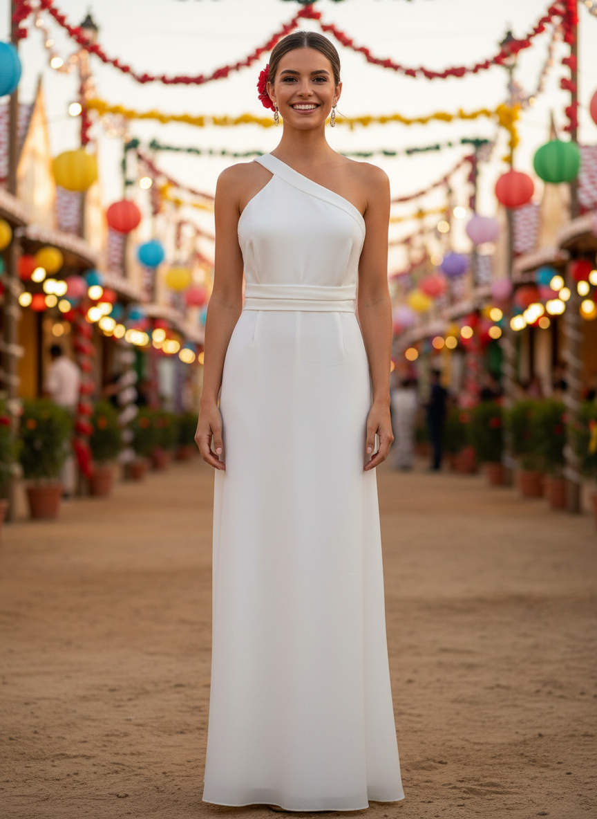 VESTIDO LARGO BLANCO 6244
