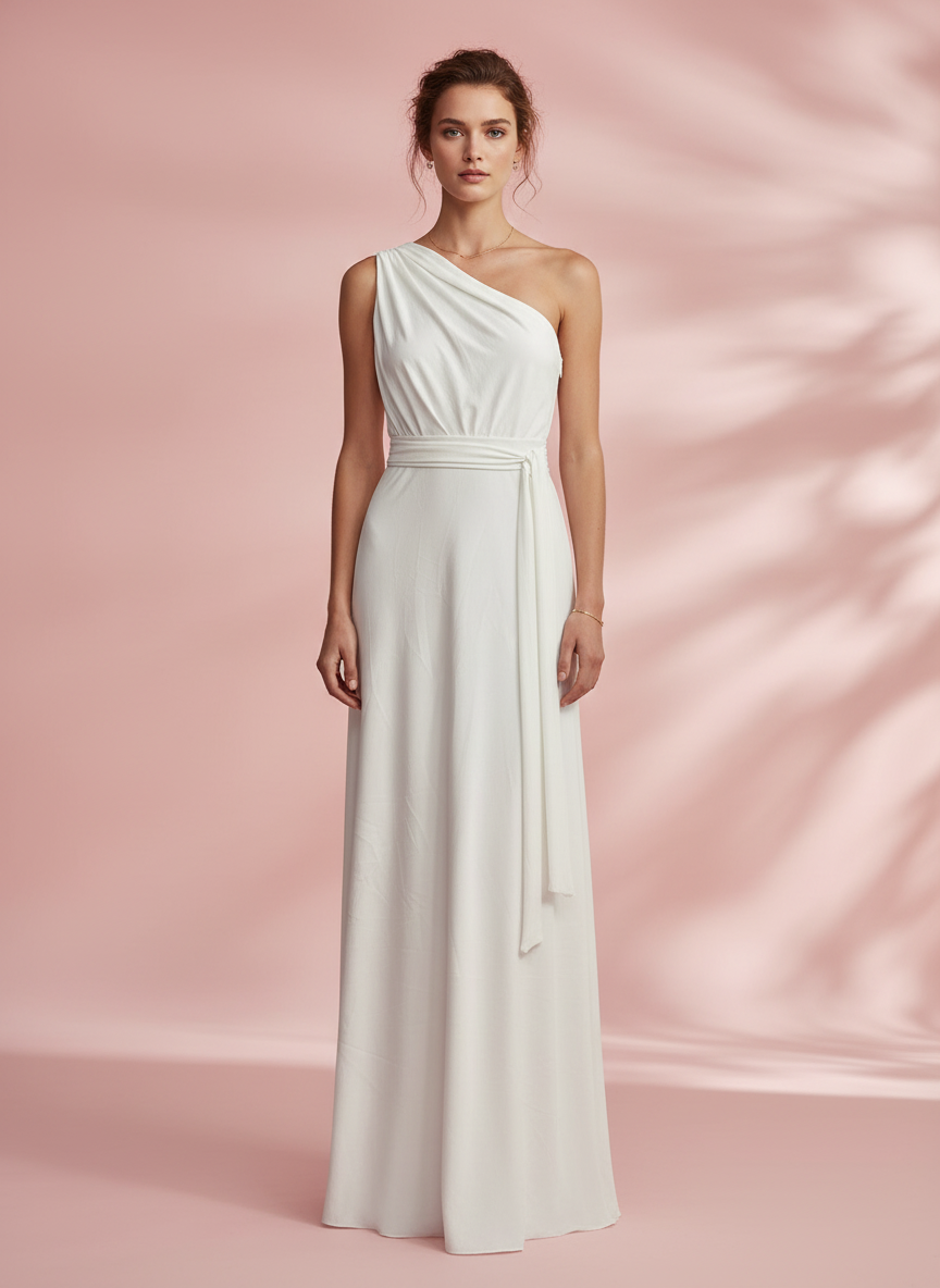 LONG DRESS / MULTI-POSITION SKIRT WHITE 6244