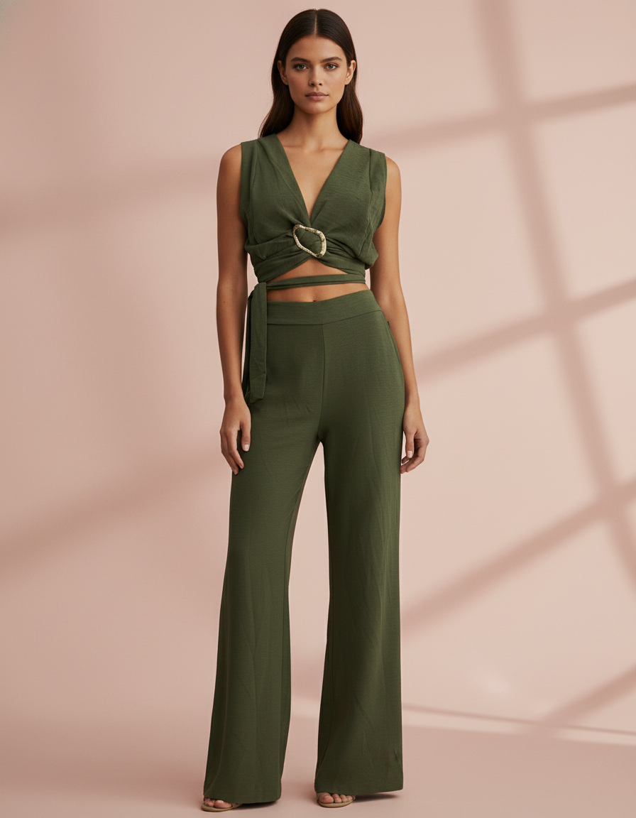 CONJUNTO VERDE MILITAR 6296