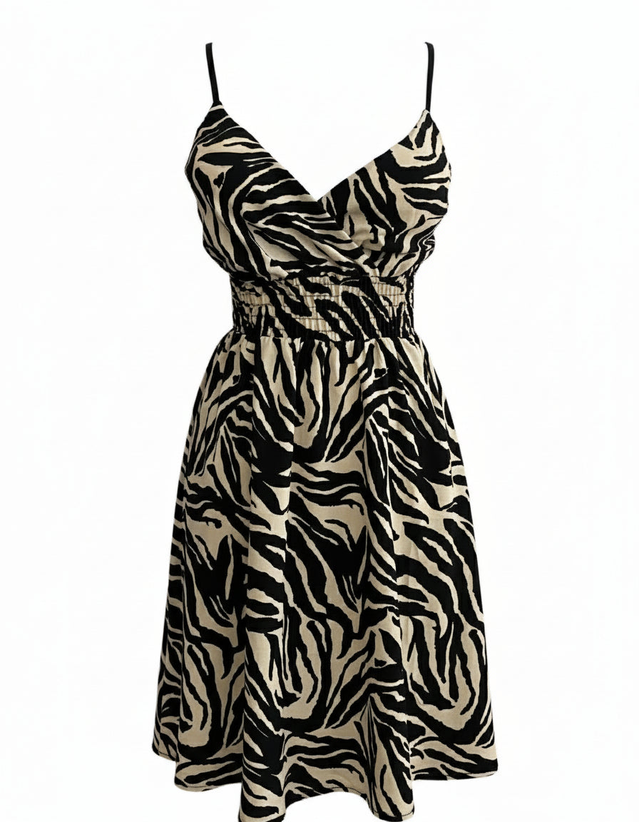 VESTIDO CORTO CEBRA 4621