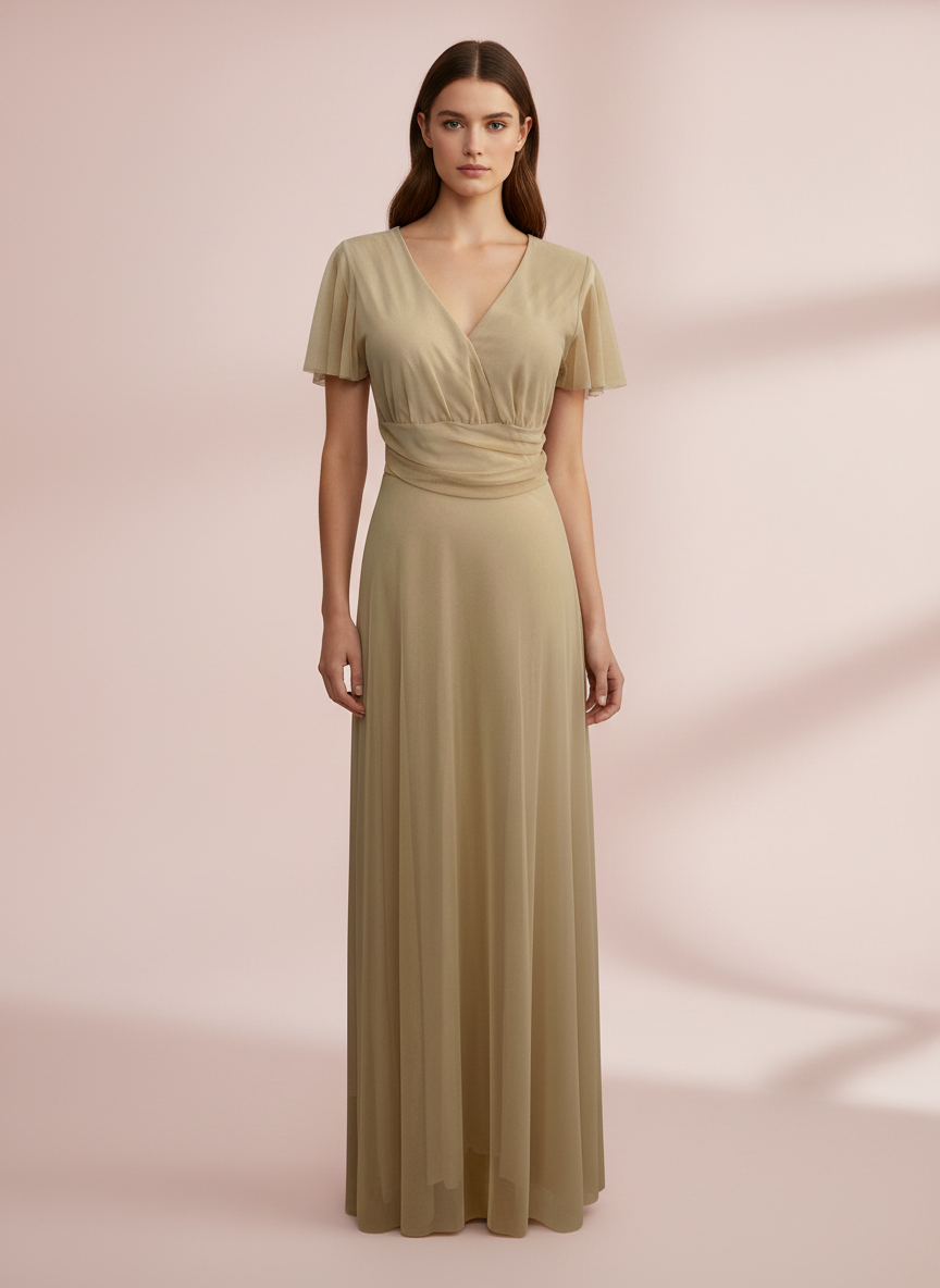 CAMEL LONG DRESS 5029
