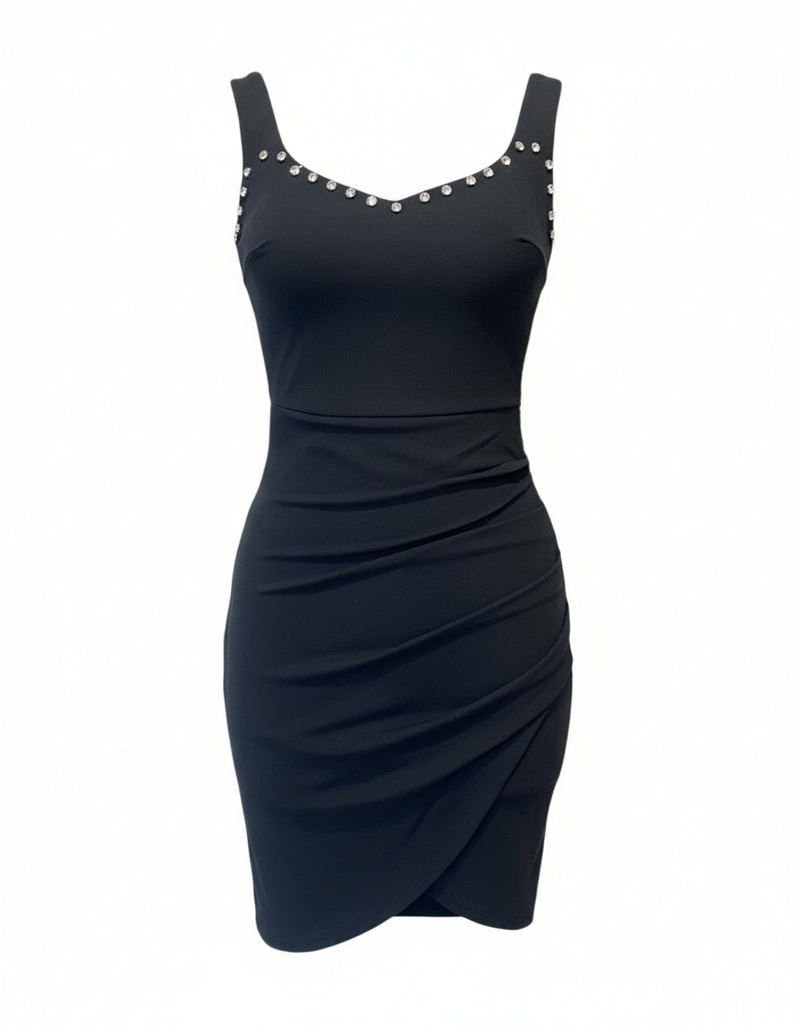 VESTIDO CORTO NEGRO 23642