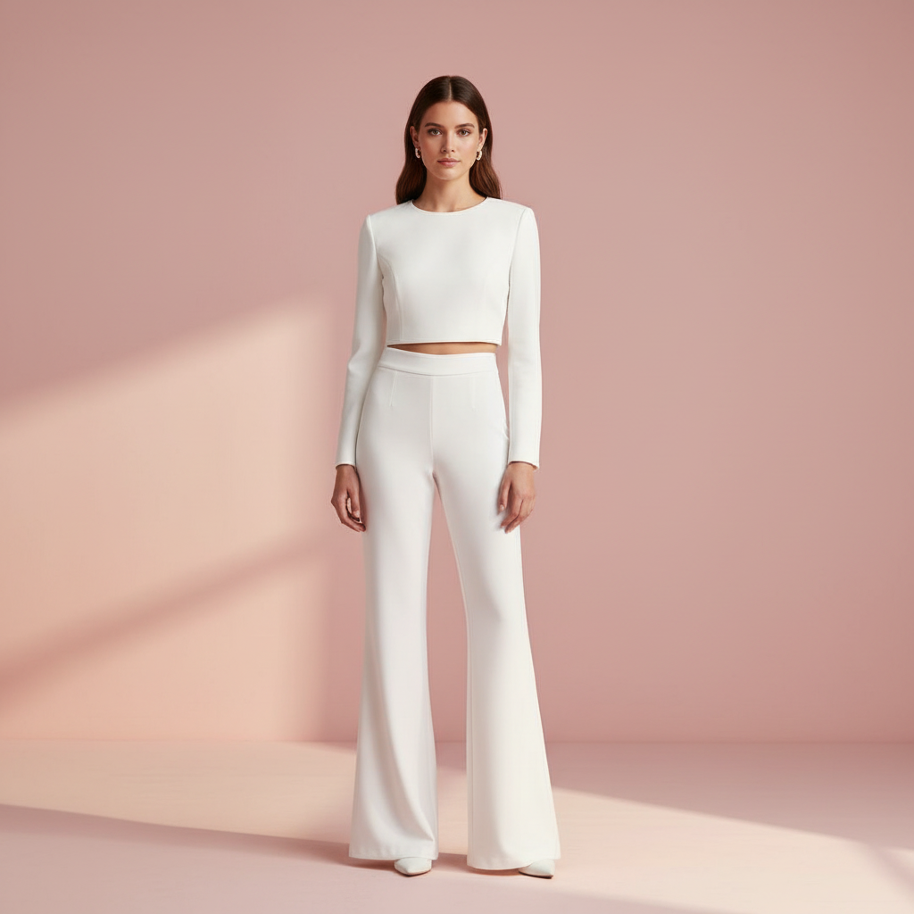 PANTALÓN TIRO ALTO BLANCO 3782