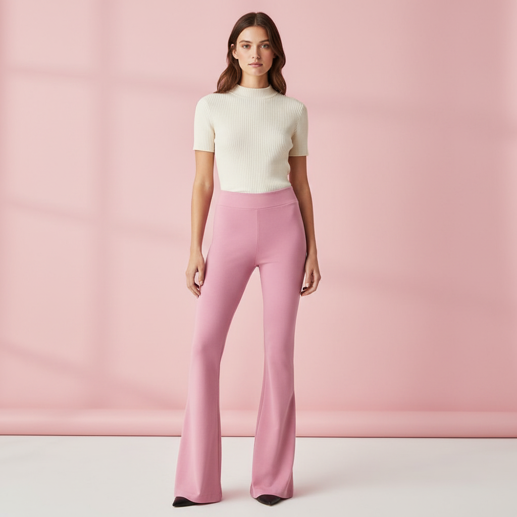 PANTALÓN CAMPANA ROSA NUDE 5490