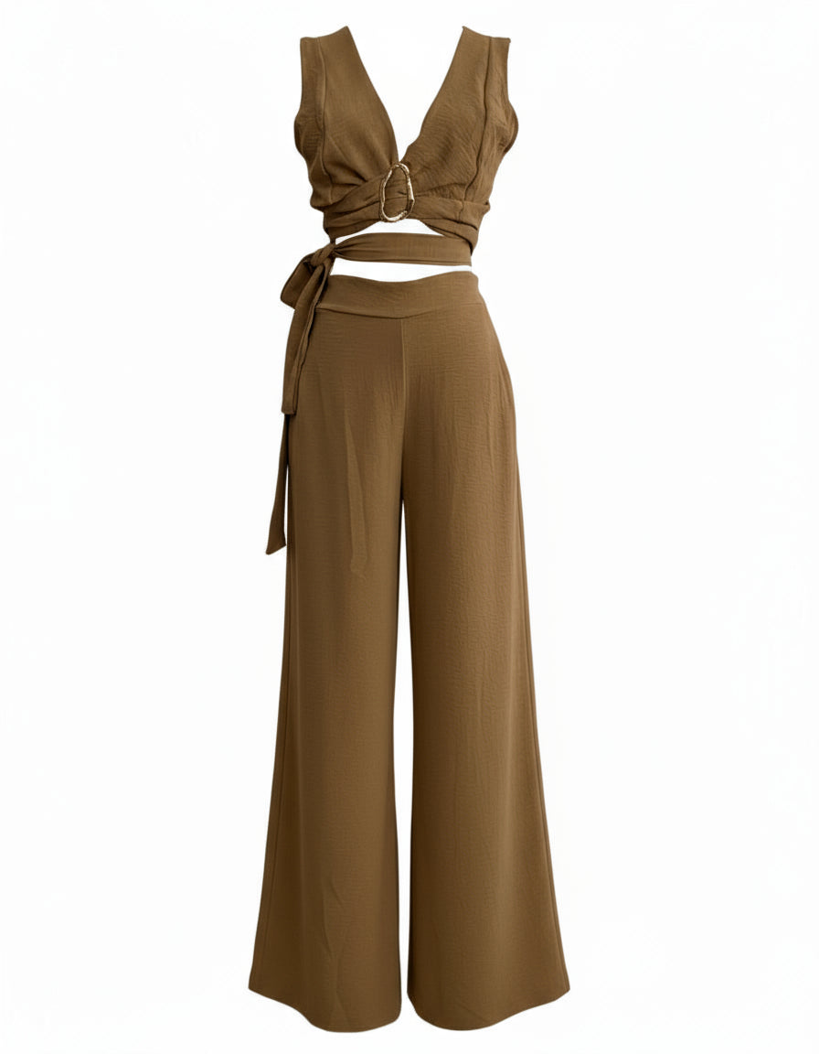 CONJUNTO MARRÓN 6296