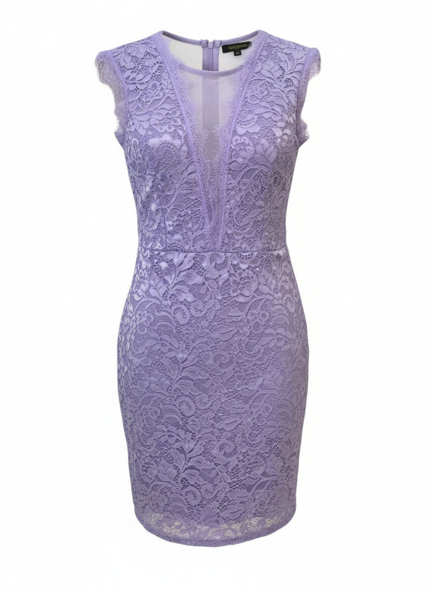 VESTIDO CORTO LILA VIOLETA 3409