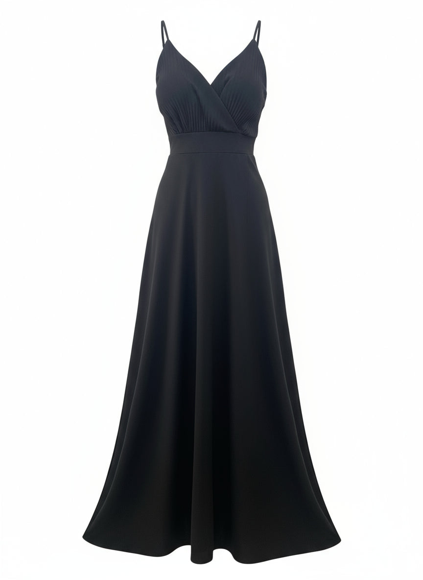 LONG BLACK DRESS 9937