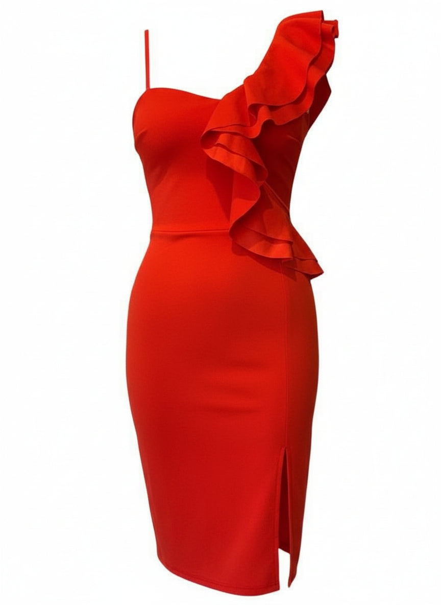 VESTIDO CORTO ROJO 22875