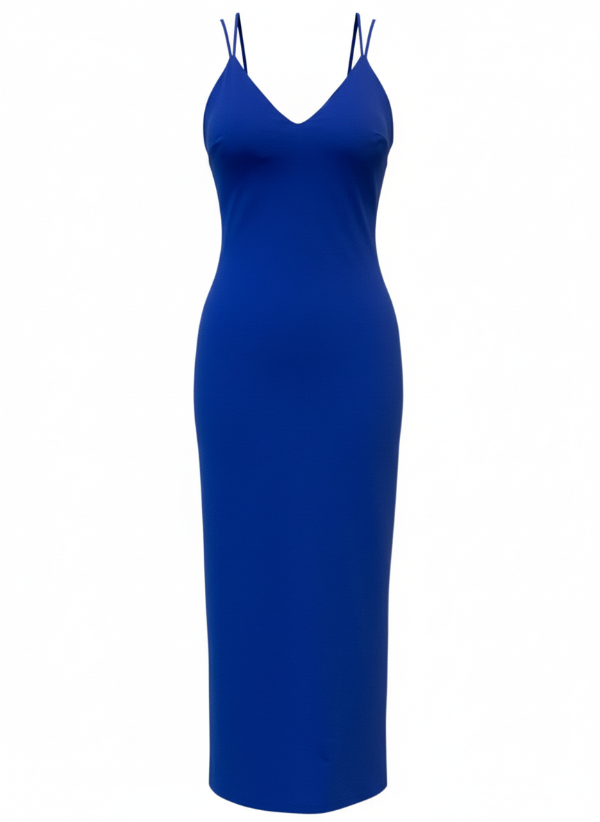 VESTIDO CORTO AZUL ELECTRICO 21430