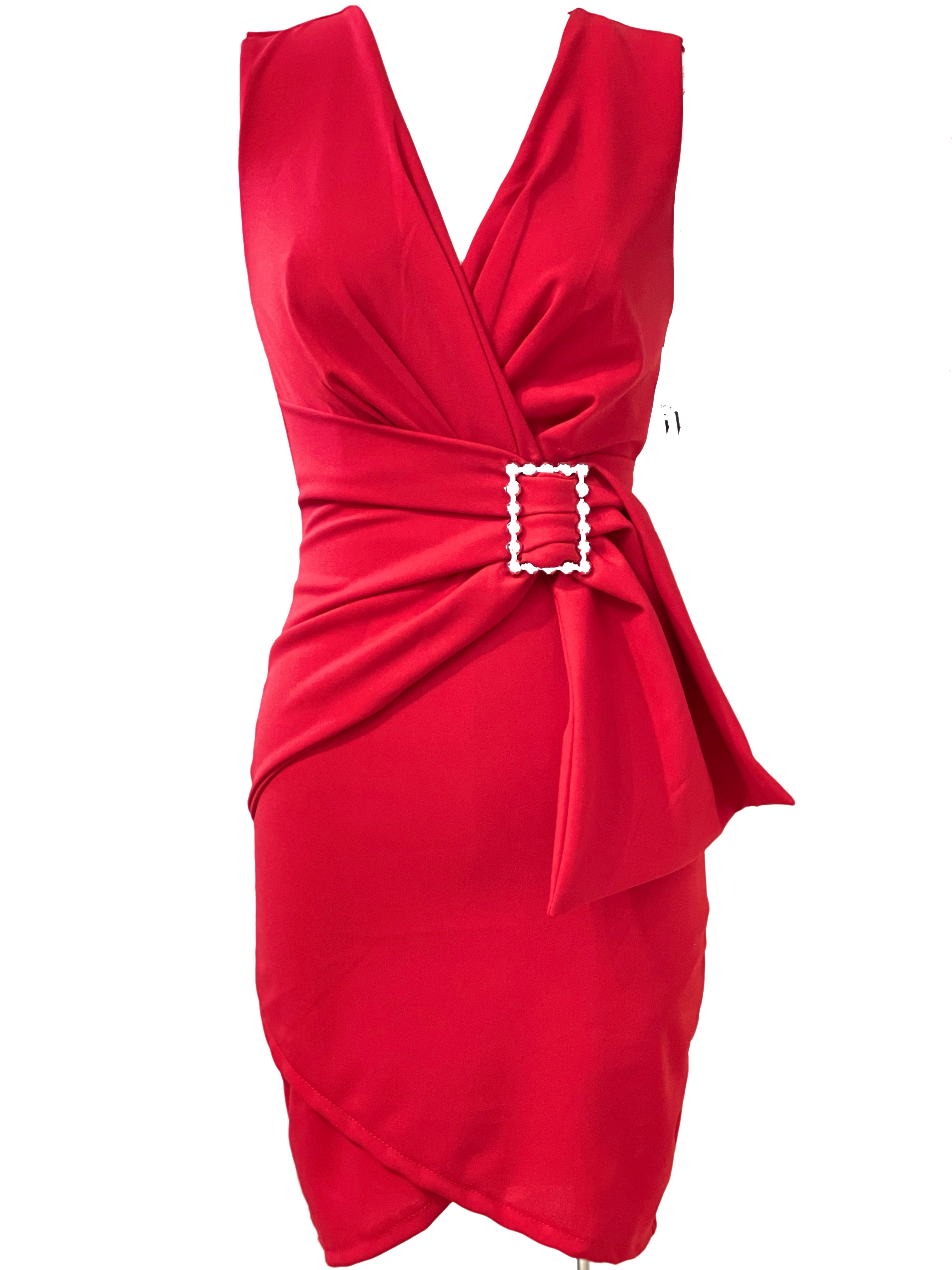 VESTIDO CORTO ROJO 22891