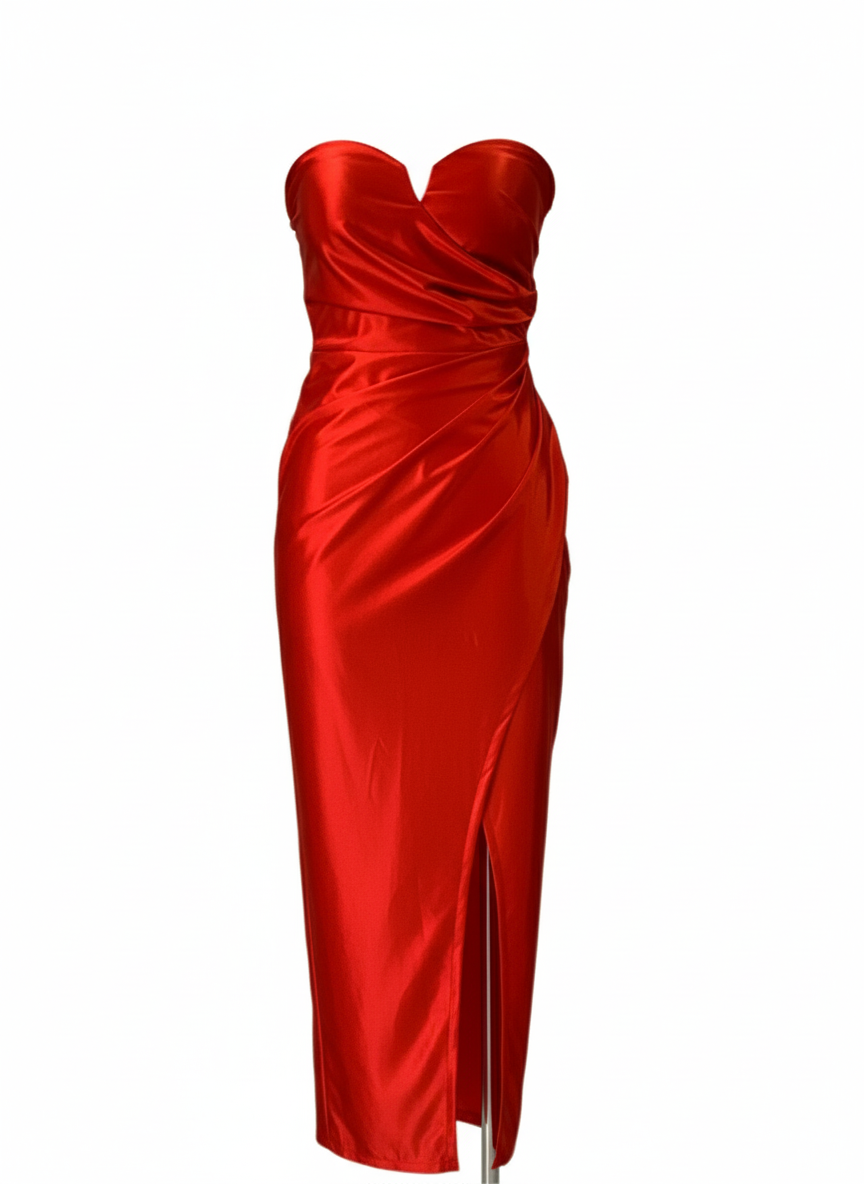 SHORT RED DRESS 25028