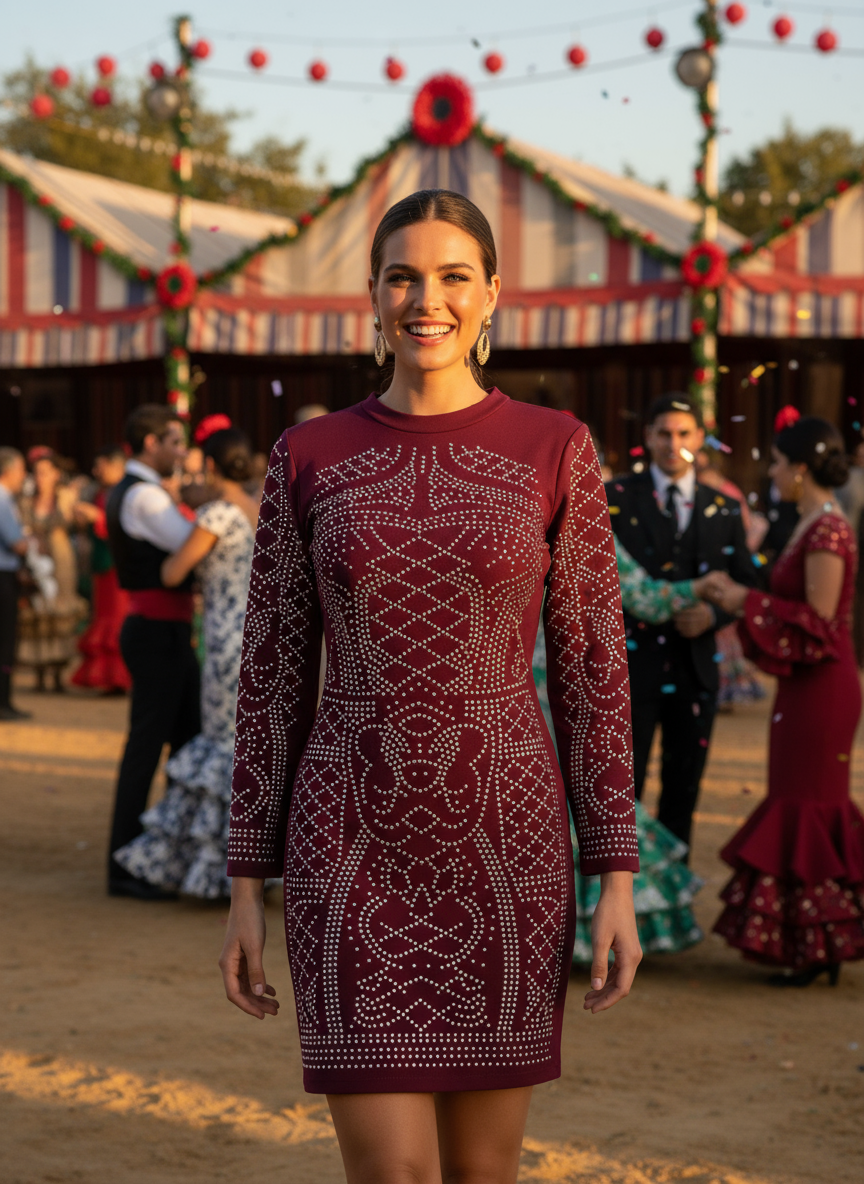 AUBERGINE SHORT DRESS 5038