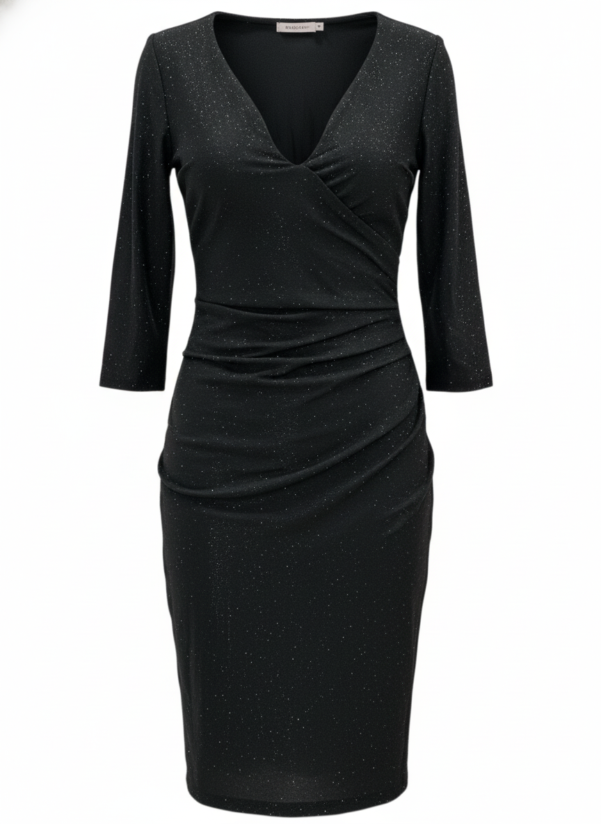 VESTIDO CORTO NEGRO 8819