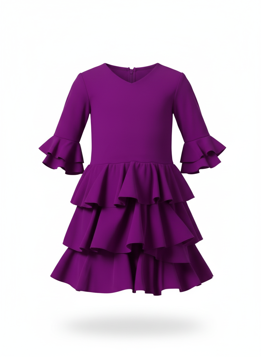 TRAJE FLAMENCA DE NIÑA  BUGANVILLA 221120-1