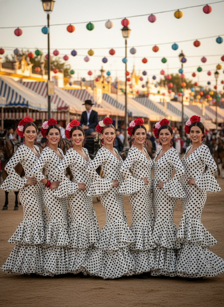 TRAJE FLAMENCA BLANCO EMMA WU DESIGN X FLAMENCA P0491