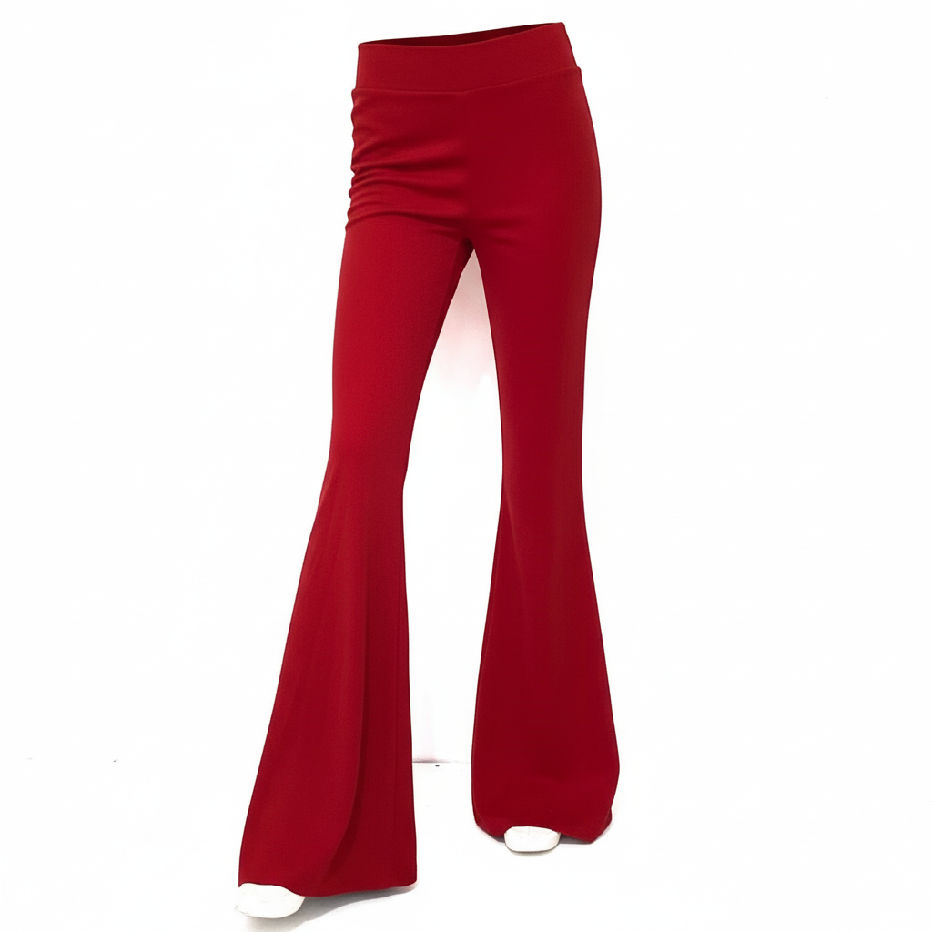 PANTALÓN CAMPANA ROJO 9182