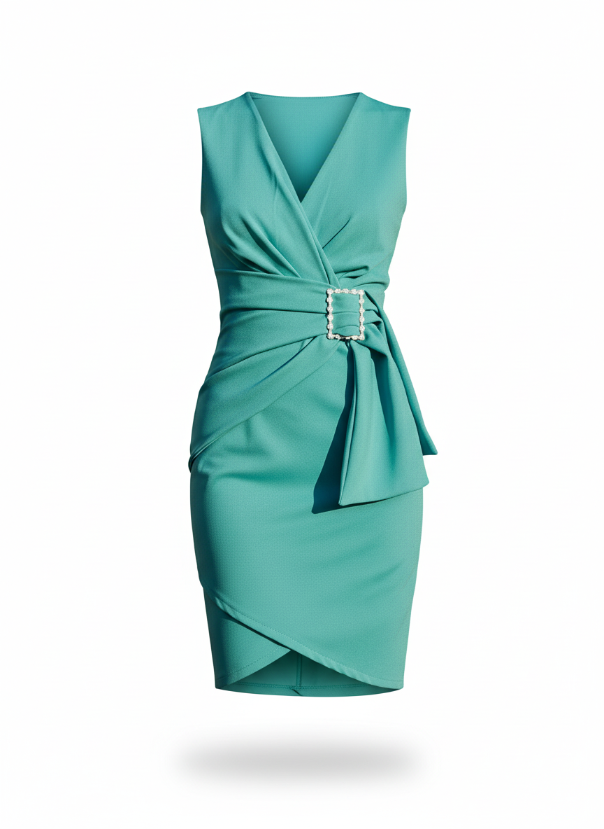 VESTIDO CORTO VERDE LAGO 22891