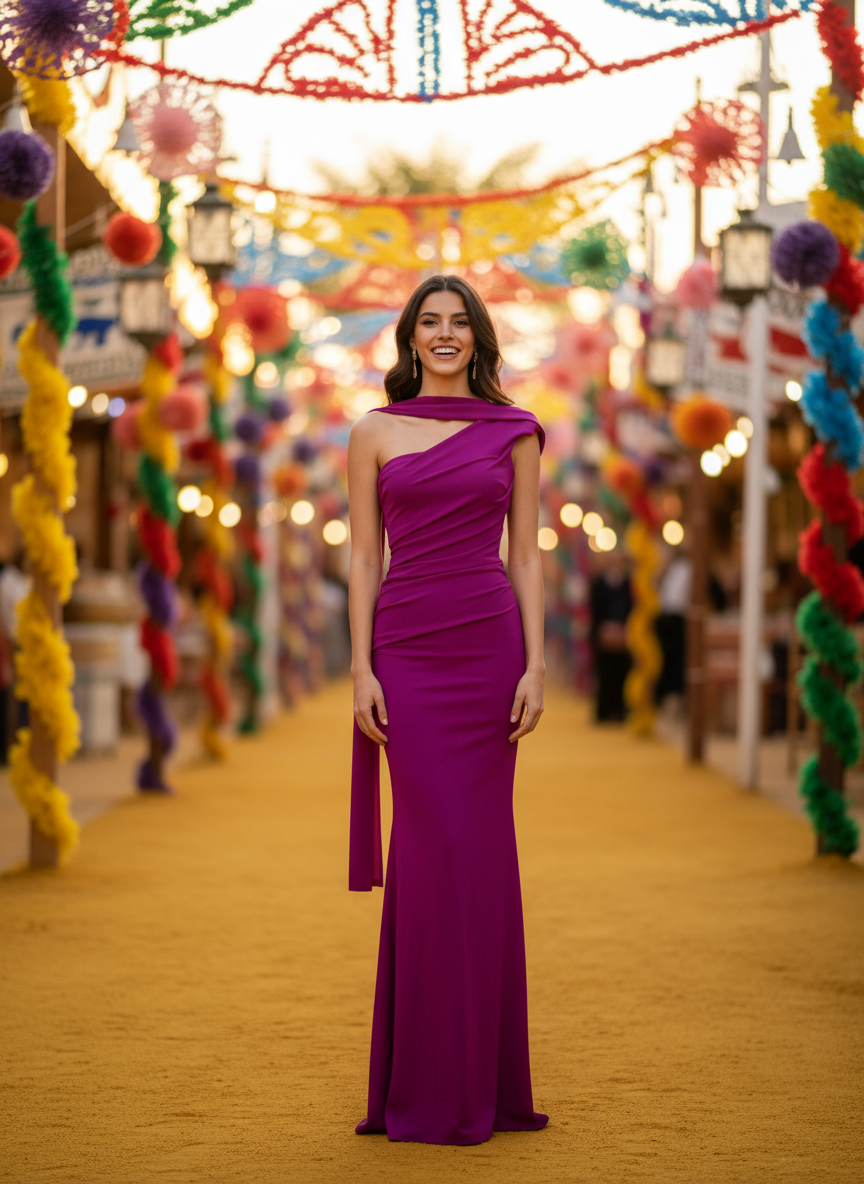 Bougainvillea Long Dress 25097