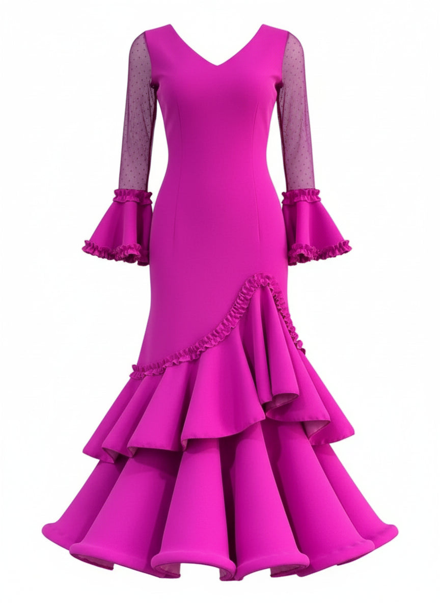 TRAJE FLAMENCA DE NIÑA  BUGANVILLA KL507