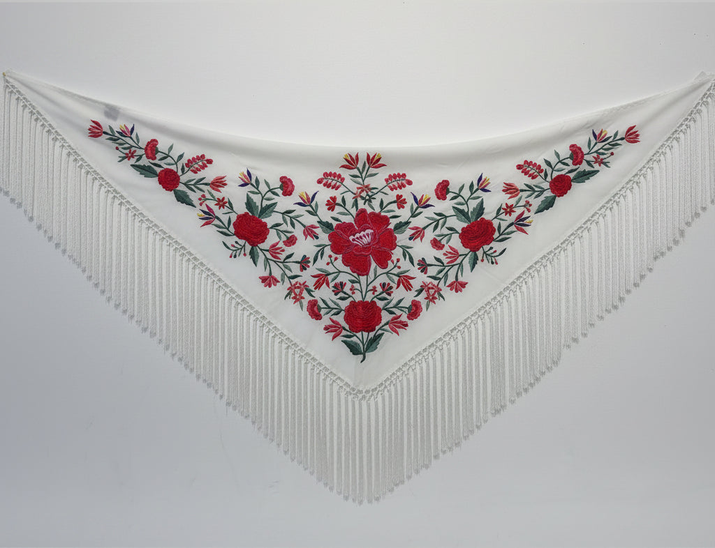 Mantoncillo Triangular 150cm mt2001blancoconcolor